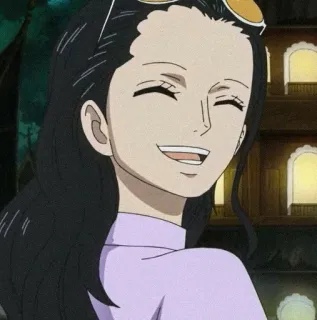 📚 Nico Robin One Piece アニメ, ワンピース, ニコ・ロビン, 漫画, カートゥーン telegram sticker