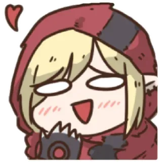⭐️ Аниме, Мультфильм, Персонаж, Стикер, Блондинка, Эльфийские уши telegram sticker