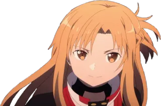 🙂 Asuna Yuuki Sword Art Online Anime, Sword Art Online, Asuna, Yuuki, Personagem feminina, Garota anime telegram sticker