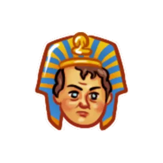 😎 faraón, antiguo egipto, personaje, egipto, ilustración telegram sticker