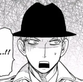 😰 !! spy x family, Anime, Manga, geschockt, überrascht, Charakter telegram sticker