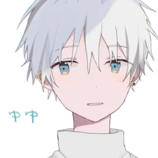 😬 冲冲 anime, cartoon, sticker, boy, anime boy telegram sticker