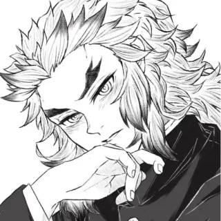 😒 Kyojuro Rengoku Demon Slayer Mangá, Anime, Demon Slayer, Rengoku, Kyojuro Rengoku telegram sticker