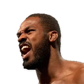 🐰 Jon Jones mma, angry, fighter, ufc, jon jones telegram sticker