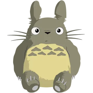 👶 Totoro My Neighbor Totoro Totoro, Anime, Studio Ghibli, Giapponese, Cartone animato, Carino telegram sticker