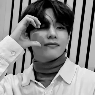 🖤 V K-pop, Idole, Chanteur, V, BTS, Célébrité, Homme whatsapp sticker
