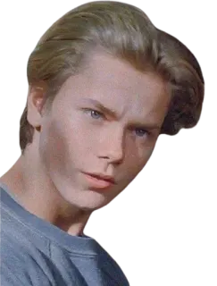 🤨 River Phoenix actor, celebridad, retrato, años 90, ídolo adolescente telegram sticker
