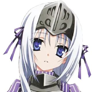 ☺️ Anime, Casco, Morado, Chica anime, Videojuego, Manga telegram sticker