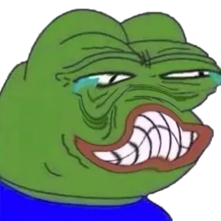 😂 Pepe the Frog pepe, kikker, meme, internet meme, verdrietig, aanstootgevend telegram sticker