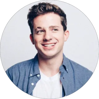 😊 Charlie Puth singer, musician, celebrity, portrait telegram sticker