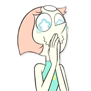 😍 Pearl Steven Universe ร้องไห้, เศร้า, การ์ตูนเน็ตเวิร์ค, การ์ตูน, ตัวละคร, อัญมณี telegram sticker