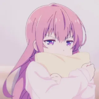 🕸 Anime, Urocze, Dziewczyna, Różowe włosy, Kreskówka telegram sticker