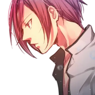 😐 Anime, Mangá, Personagem, Ilustração, Retrato whatsapp sticker