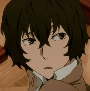 😕 Osamu Dazai Bungou Stray Dogs Anime, Dazai, Bungou Stray Dogs, Manga, Detective whatsapp sticker