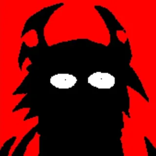 😶 monster, creature, silhouette, horror, demon whatsapp sticker