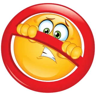 ⛔ Emoji, Verboten, Nein, Verbot, Beschränkung, Warnung telegram sticker