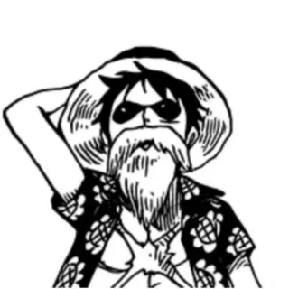 😎 Monkey D. Luffy One Piece Anime, Manga, One Piece, Luffy, Déguisement, Chapeau de paille whatsapp sticker