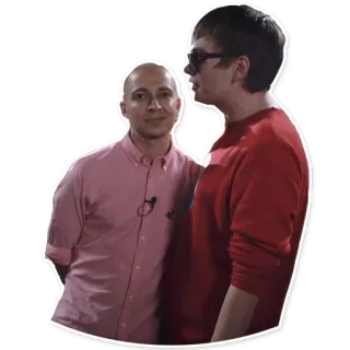 🥚 人物, 男人, 朋友, 肖像 telegram sticker