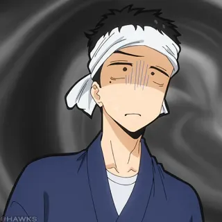 🎏 animé, inquiet, contrarié, sueur, préoccupé telegram sticker