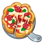 ๐ pizza, food, italian, cheese, meal, delicious, margherita whatsapp sticker