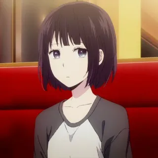 🎐 Anime, Mädchen, Cartoon, Porträt, Charakter, kurze Haare telegram sticker