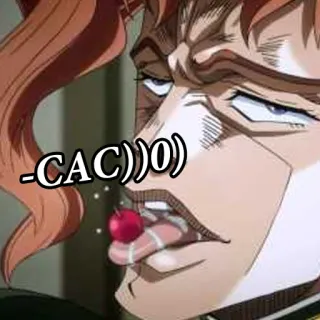🖕 Noriaki Kakyoin JoJo's Bizarre Adventure -CAC))O) Anime, Noriaki Kakyoin, Cereza, Jojo's Bizarre Adventure, JJBA, Cereza Kakyoin telegram sticker