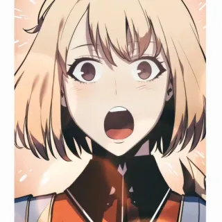 🧬 anime, manga, female, surprise, shocked, character, open mouth telegram sticker