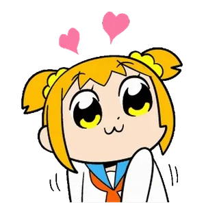 🔸 Anime, Fofo, Coração, Desenho animado telegram sticker