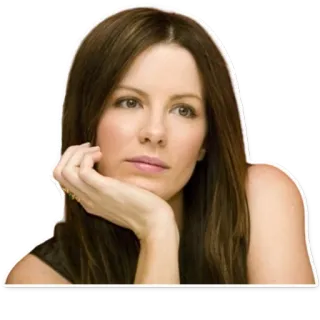 🤨 Frau, Porträt, Schauspielerin, Promi, Kate Beckinsale telegram sticker