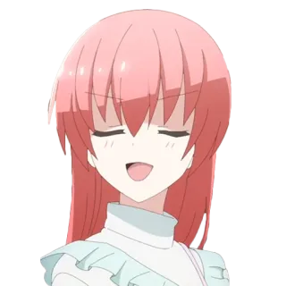 😄 anime, nhân vật, cười, cô gái, hoạt hình telegram sticker