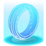 💍 luce, tecnologia, anello, cerchio, futuristico telegram sticker