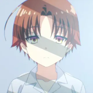 🎲 Anime, Menino, Sério, Adolescente, Personagem whatsapp sticker