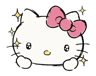 ⭐ Hello Kitty Hello Kitty, gatto, carino, cartone animato, kawaii telegram sticker