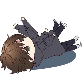 🤪 Аниме, Чиби, Мультфильм, Персонаж, Рисунок whatsapp sticker
