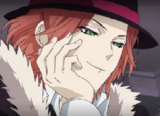 🤔 Anime, Homme, Personnage, Portrait, Vampire telegram sticker