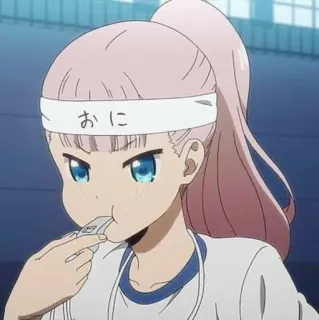 💌 オニ Anime, Stirnband, Schuluniform, Japanisch, Süß telegram sticker