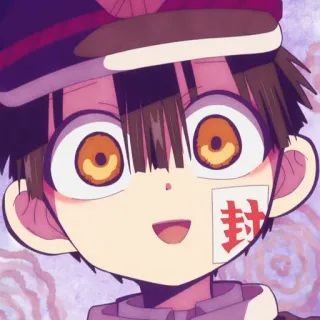 💮 Hanako-kun Toilet-Bound Hanako-kun 封 Anime, Mangá, Personagem, Hanako-kun, Hanako-kun do banheiro telegram sticker