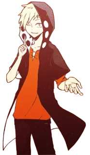 ✌ anime, manga, hoodie, character, art, drawing, cartoon telegram sticker