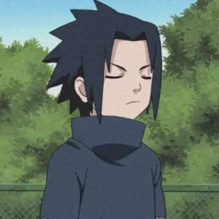 🀄️ Sasuke Naruto Аниме, Учиха, Саске, Ниндзя, Манга telegram sticker