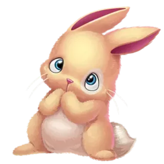 🙏 bunny, rabbit, cute, animal, mammal, kawaii telegram sticker