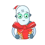 Christmas Robot telegram stickers