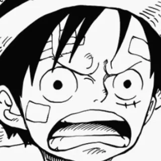 ➖ Luffy One Piece Anime, Manga, One Piece, Luffy, Dessin animé, Monkey D. Luffy, Personnage telegram sticker
