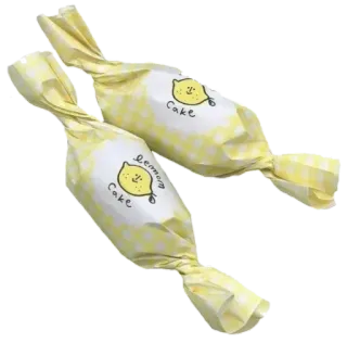 🍭 Lemon Cake limone, torta, caramella, dolci, giallo telegram sticker