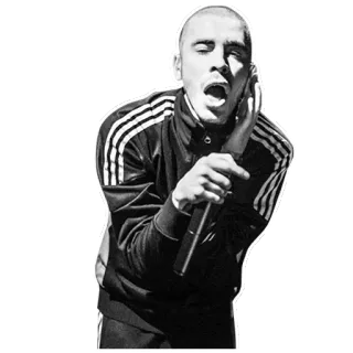 😈 homem, cantor, microfone, música, performance telegram sticker
