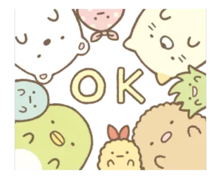 👌 OK น่ารัก, สัตว์, คาวาอิ, Sumikkogurashi telegram sticker