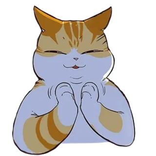 😼 kucing, lucu, binatang, kartun, kawaii telegram sticker