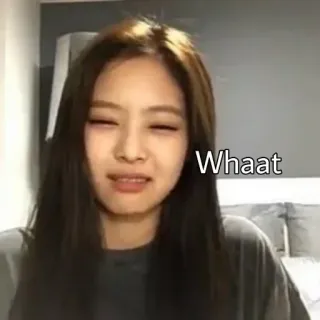 😒 Whaat человек, женщина, выражение, мем, kpop, айдол whatsapp sticker