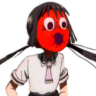 😡 Anime, Garota, Máscara, Engraçado, Desenho animado telegram sticker