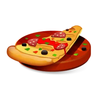 🍕 пицца, еда, кусок, пепперони, итальянская, кухня telegram sticker