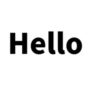 💬 Hello salutation, bonjour, amical, simple, texte whatsapp sticker
